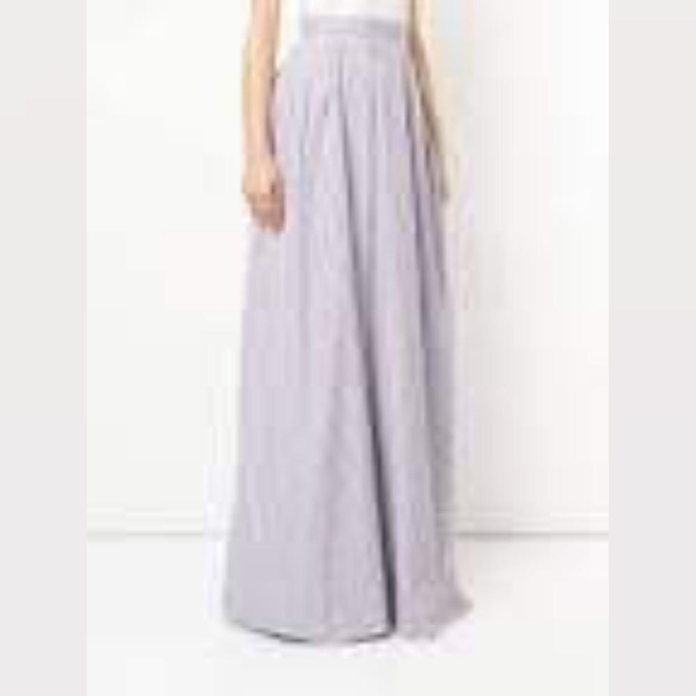 NWT sz 40(4) Rochas striped cotton maxi skirt